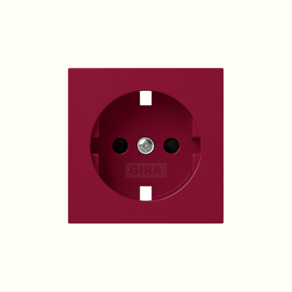 Gira 4984108 Abdeckung SCHUKO-Steckdose SP System 55 Rot