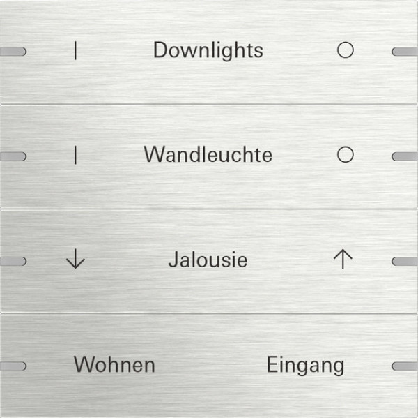 Gira 5034219 Wippenset 4-fach individuell Tastsensensor 4.95 Edelstahl