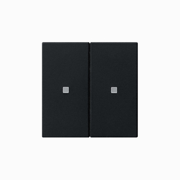 Gira 5107005 RF BedienAufsatz 2-fach KNX System 55 Schwarz m