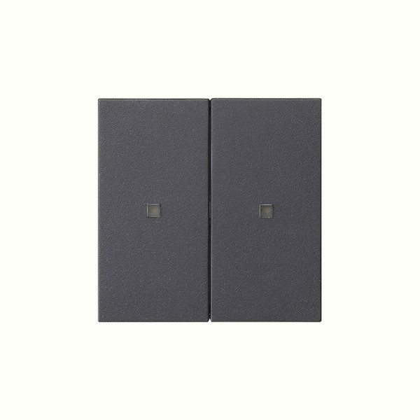 Gira 510728 RF BedienAufsatz 2-fach KNX System 55 Anthrazit