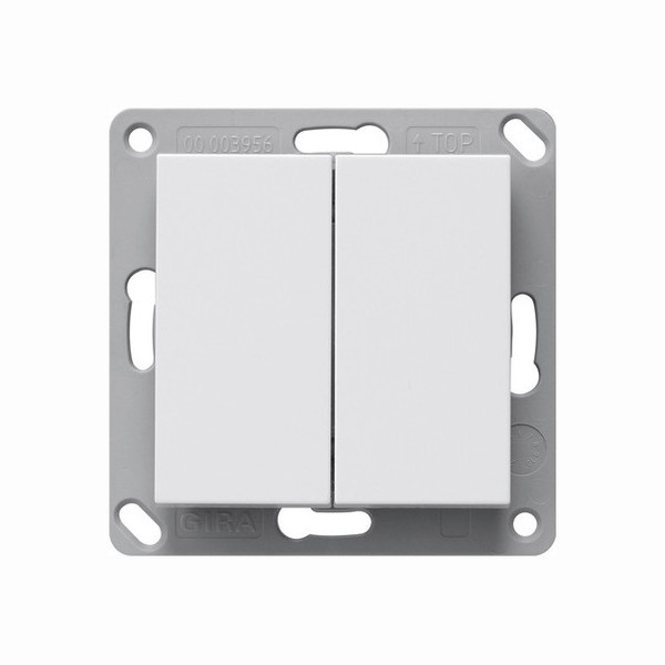 Gira 517827 RF Wandsender 2-fach KNX System 55 Reinweiß m