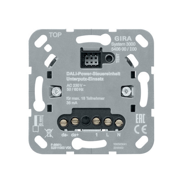 Gira 540600 S3000 DALI Power-Steuereinheit UP-Einsatz Einsatz