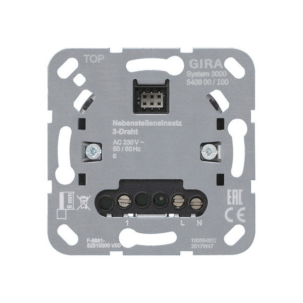 Gira 540900 S3000 Nebenst.Einsatz 3-Dr Einsatz