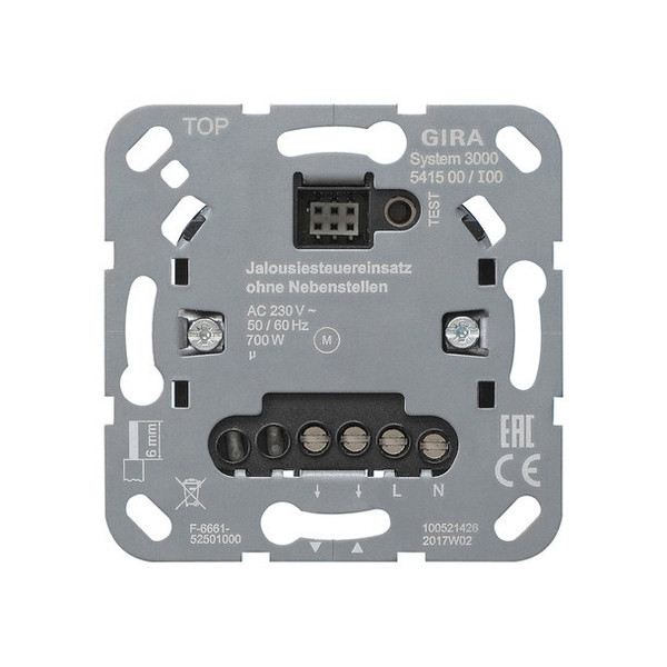 Gira 541500 S3000 Jal.steuerEinsatz o.Nebenst.eing. Einsatz