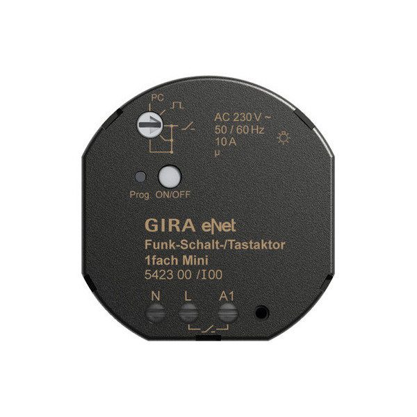 Gira 542300 Funk Schalt-/Tastaktor 1-fach Mini Gira eNet