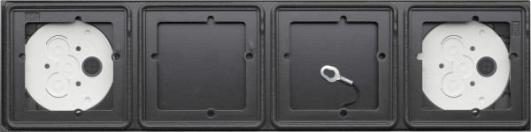 Gira 5504910 Aufputzgehäuse 4-fach System 106 Anthrazit