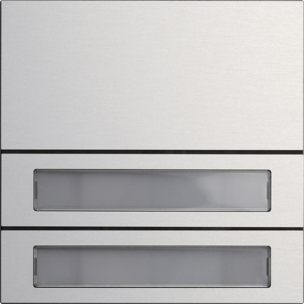 Gira 5532926 Ruftastenmodul 2-fach System 106 Aluminium