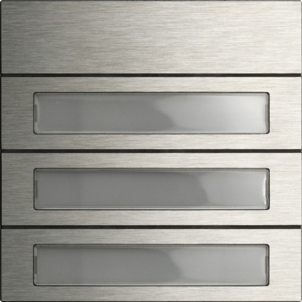 Gira 5533914 Ruftastenmodul 3-fach System 106 Edelstahl V4A