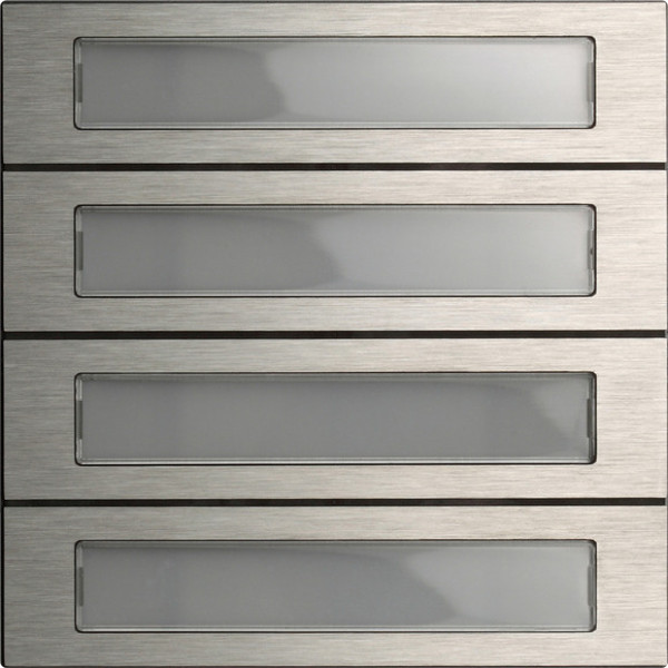 Gira 5534914 Ruftastenmodul 4-fach System 106 Edelstahl V4A