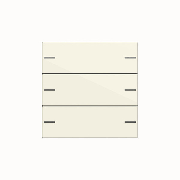 Gira 575301 Wippenset 3-fach Tastsensensor 4.55 System 55 Cremeweiß