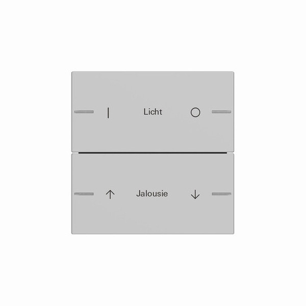 Gira 5762015 Wippenset 2-fach individuell Tastsensensor 4.55 Grau m