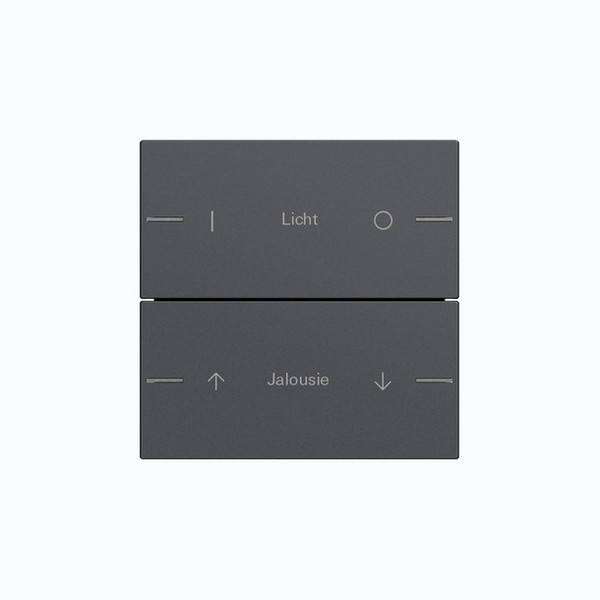 Gira 576228 Wippenset 2-fach individuell Tastsensensor 4.55 Anthrazit