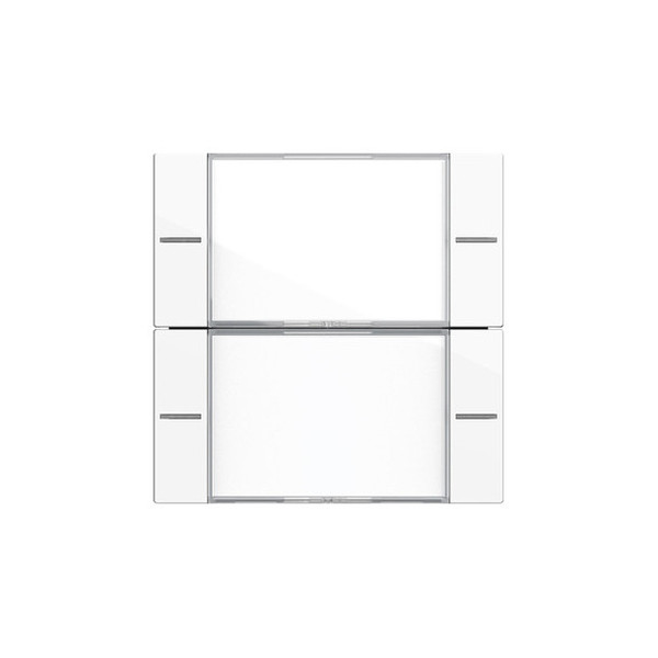 Gira 577203 Wippenset 2-fach Beschriftungsfeld Tastsensensor 4.55 Klar/Reinweiß
