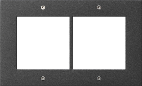 Gira 850267 Designrahmen 2-fach Türstation AP Gira TX_44 Anthrazit