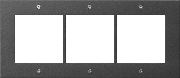 Gira 850367 Designrahmen 3-fach Türstation AP Gira TX_44 Anthrazit