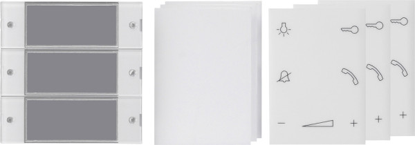 Gira 850400 Wippenset 3-fach Wohnungsstation System 55 Klar