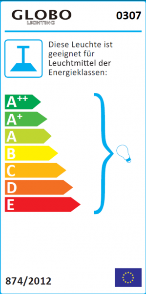 Globo Ugo Deckenventilator mit Leuchte Ø76cm Buche 0307