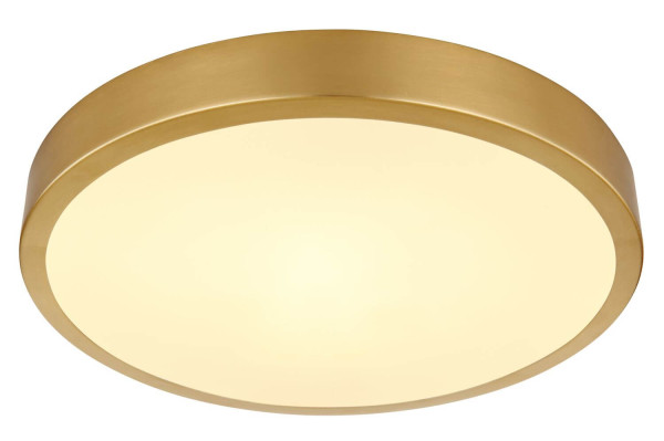 Globo Tibey LED Deckenleuchte 15W Warmweiß Messingfarben Matt, Metall Ø25cm 12381-15