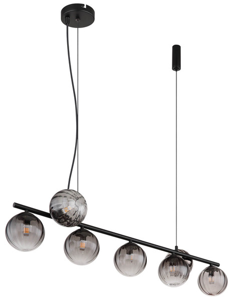 Globo Dallerta G9 Hängeleuchte 7-fach 10W Schwarz Matt, Metall Ø12cm 15216-7H