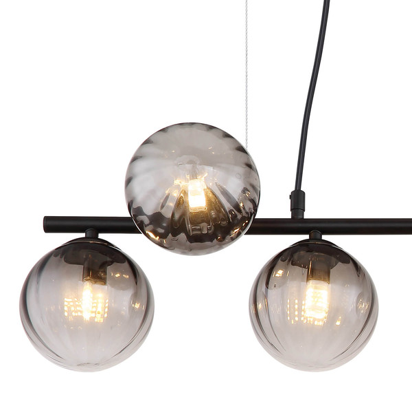 Globo Dallerta G9 Hängeleuchte 7-fach 10W Schwarz Matt, Metall Ø12cm 15216-7H