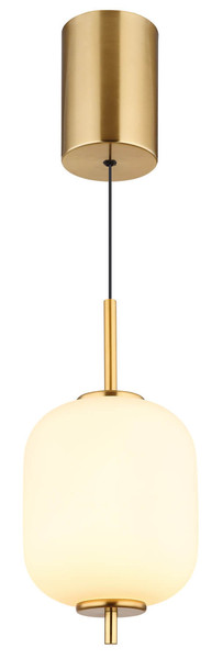 Globo Ewald LED Hängeleuchte 7W Warmweiß Messingfarben, Metall Ø13,5cm 15217H