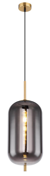 Globo Blacky I E27 Hängeleuchte 60W Messingfarben, Metall Ø22cm 15345H2MM