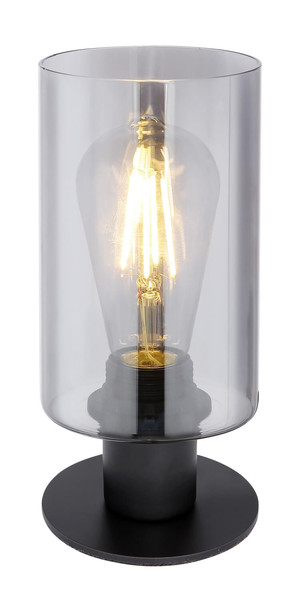 Globo Hadera E27 Tischleuchte 60W Schwarz Matt, Metall Ø10cm 15465T