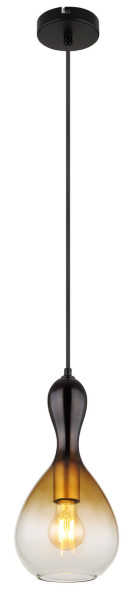 Globo Aladdin E27 Hängeleuchte 40W Schwarz Matt, Metall Ø16,5cm 15538H