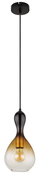 Globo Aladdin E27 Hängeleuchte 40W Schwarz Matt, Metall Ø16,5cm 15538H