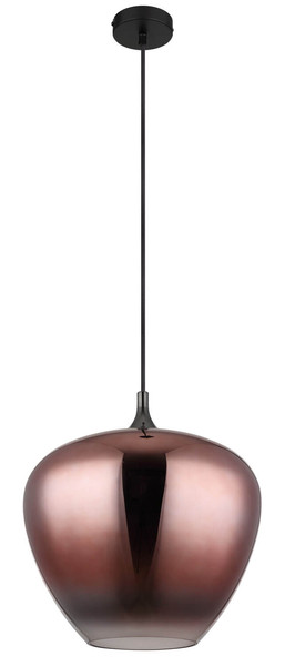 Globo Maxy E27 Hängeleuchte 60W Schwarz Matt, Metall Ø40cm 15548H2G