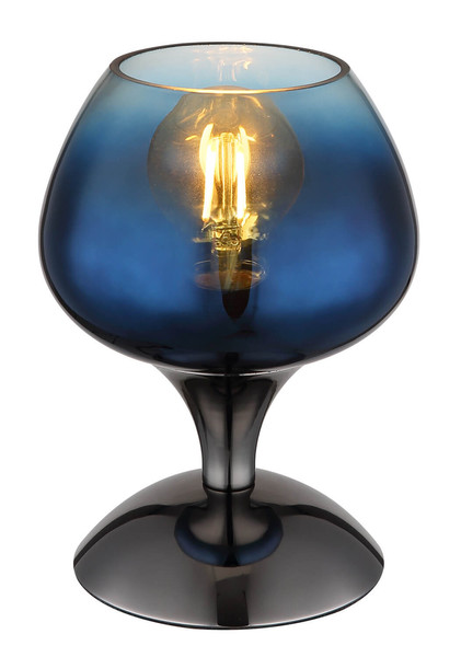 Globo Maxy E27 Tischleuchte 40W Schwarz-Chrom, Metall Ø15cm 15548T5
