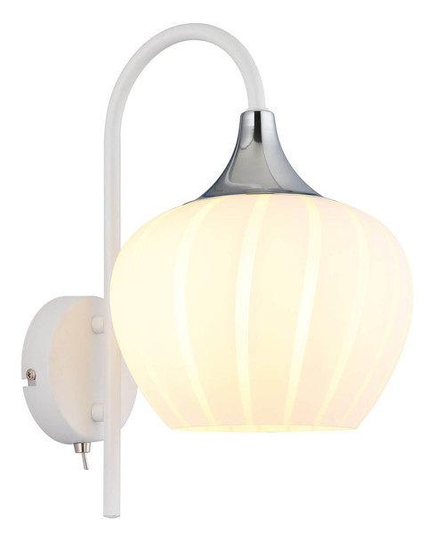 Globo Maxy E27 Wandleuchte 40W Weiß Matt, Metall Ø18cm 15548WW