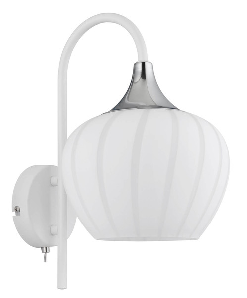 Globo Maxy E27 Wandleuchte 40W Weiß Matt, Metall Ø18cm 15548WW