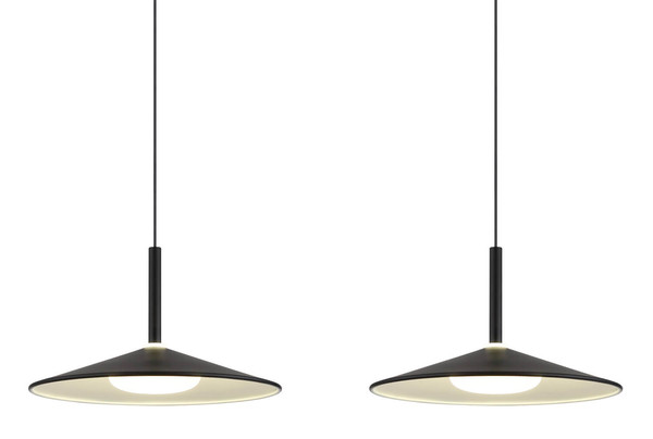 Globo Lampone LED Hängeleuchte 24W Neutralweiß Schwarz Matt, Metall Ø25cm 15635S-3