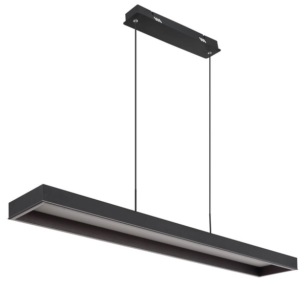 Globo Sola LED Hängeleuchte 70W CCT Schwarz Matt, Metall Fernbedienung Nachtlicht Memoryfunktion 120cm 15643