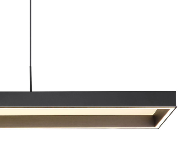 Globo Sola LED Hängeleuchte 70W CCT Schwarz Matt, Metall Fernbedienung Nachtlicht Memoryfunktion 120cm 15643