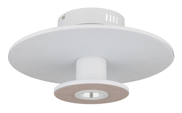 Globo Carter LED Deckenleuchte 24W Warmweiß Weiß Matt, Metall Memoryfunktion Ø38cm 15647WD