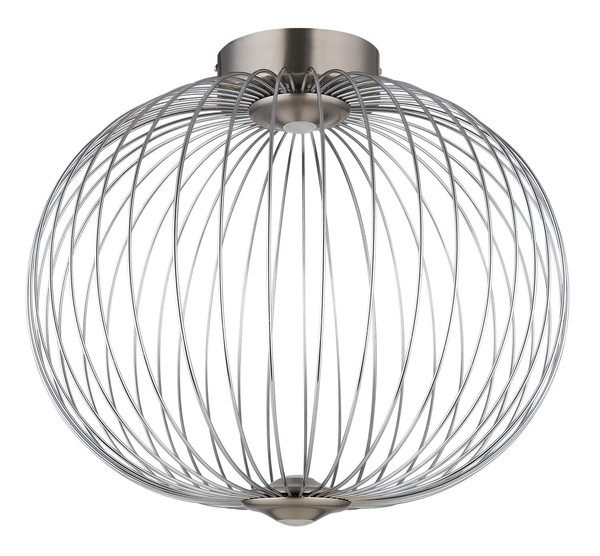 Globo Galway LED Deckenleuchte 15W Warmweiß Nickel Matt, Metall Memoryfunktion Ø50cm 15652D1N