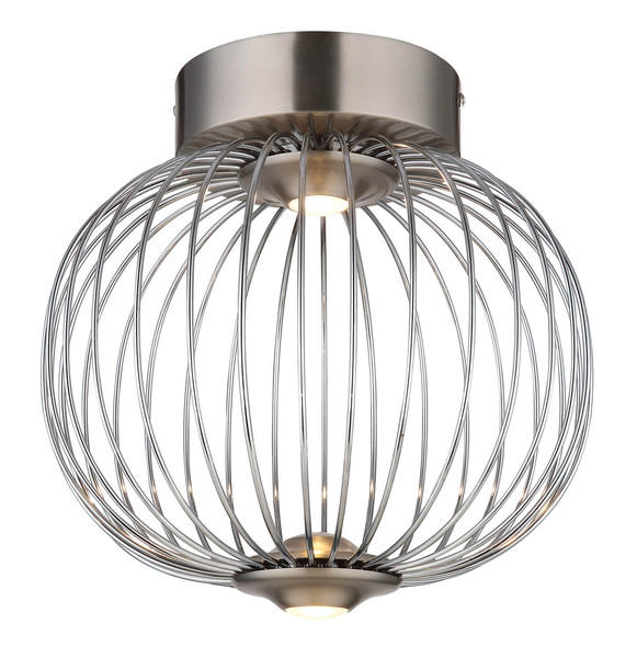 Globo Galway LED Deckenleuchte 15W Warmweiß Nickel Matt, Metall Memoryfunktion Ø30cm 15652DN