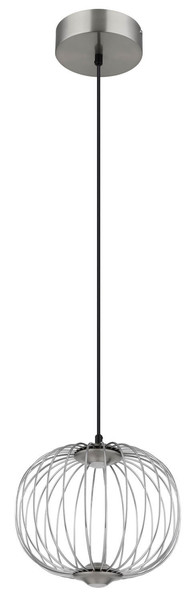 Globo Galway LED Hängeleuchte 15W Warmweiß Nickel Matt, Metall Memoryfunktion Ø30cm 15652HN