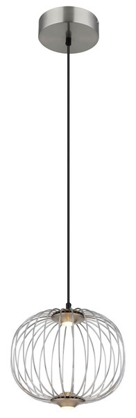 Globo Galway LED Hängeleuchte 15W Warmweiß Nickel Matt, Metall Memoryfunktion Ø30cm 15652HN