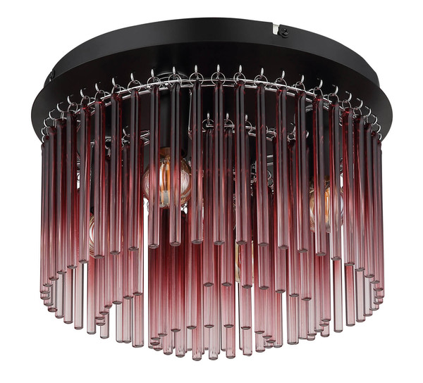 Globo Gorley E14 Deckenleuchte 5-fach 40W Schwarz Matt, Metall Ø32cm 15698DBR