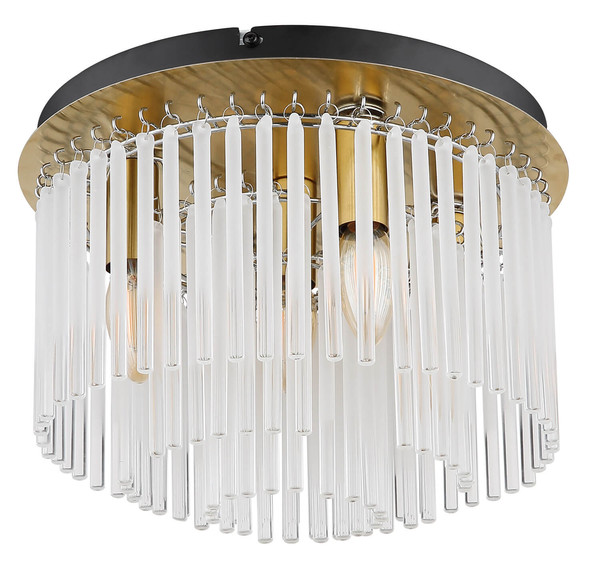 Globo Gorley E14 Deckenleuchte 5-fach 40W Goldfarben Matt, Metall Ø32cm 15698DM
