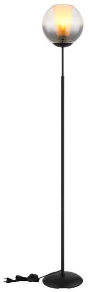Globo Barry E27 Stehleuchte 40W Schwarz Matt, Metall Ø25cm 15749S