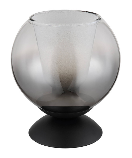 Globo Barry E27 Tischleuchte 40W Schwarz Matt, Metall Ø18cm 15749T