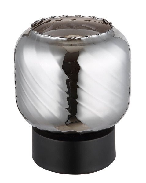 Globo Xia E27 Tischleuchte 25W Schwarz Matt, Metall Ø14cm 15754T