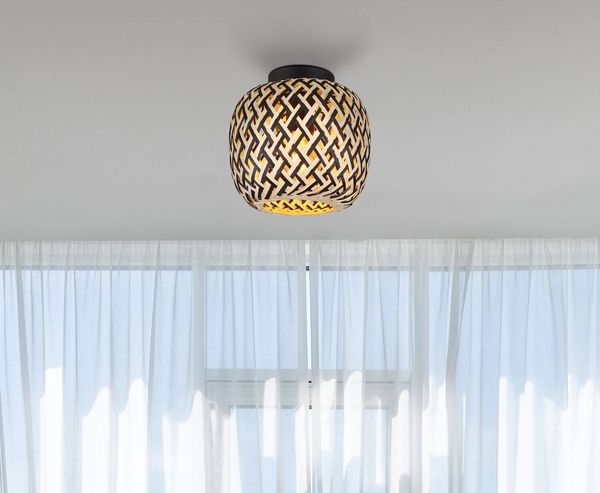 Globo Colly E27 LED Deckenleuchte Schwarz Matt, Metall Ø20cm 15766D