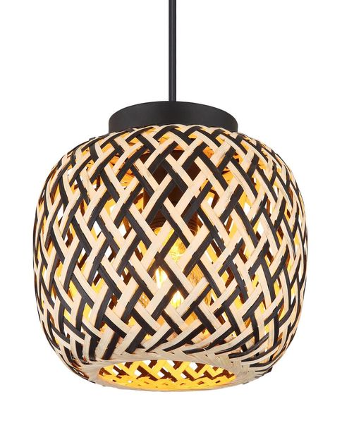 Globo Colly E27 LED Hängeleuchte Schwarz Matt, Metall Ø20cm 15766H