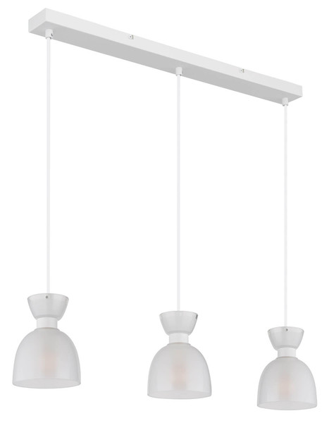 Globo Massey E14 Hängeleuchte 3-fach 40W Weiß Matt, Metall Ø13cm 15769W-3