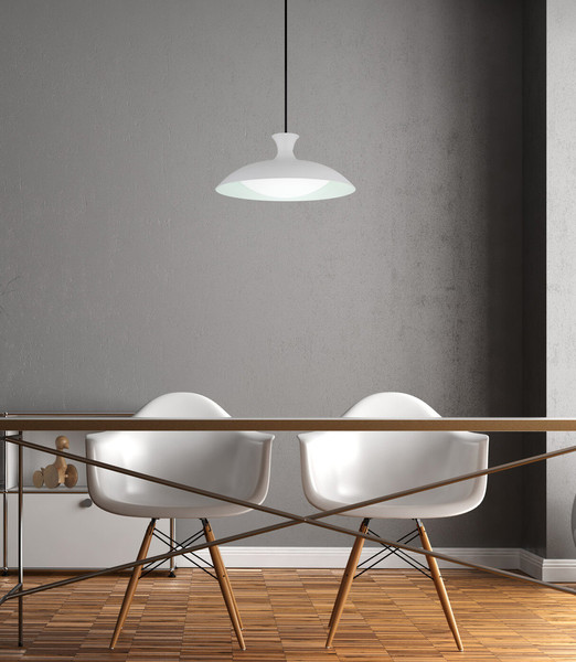 Globo Rocha LED Hängeleuchte 18W CCT Weiß Matt, Metall Memoryfunktion Ø40cm 15781W